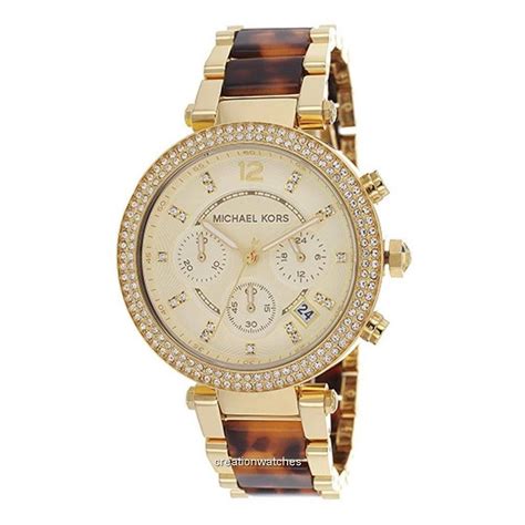 michael kors rose gold tortoiseshell watch|mk5688.